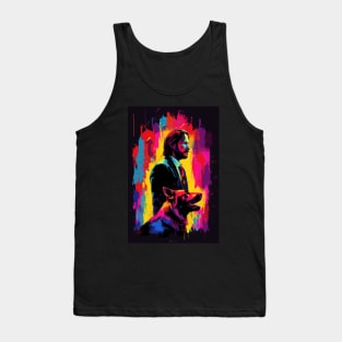 John Wick 4 + Dog Colorful Tank Top